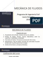 Presentacion 1 Mecánica de Fluidos 1a - 2018