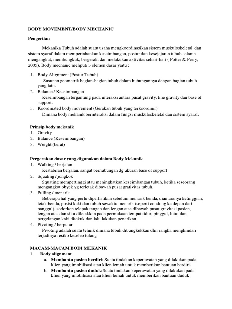 Body Movement | PDF | Self-Improvement