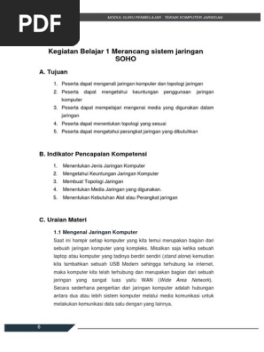 Tkj J Part 1 Sistem Jaringan Soho