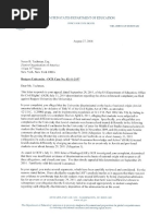 Letter from Kenneth Marcus to the Zionist Organization of America regarding Rutgers University OCR case