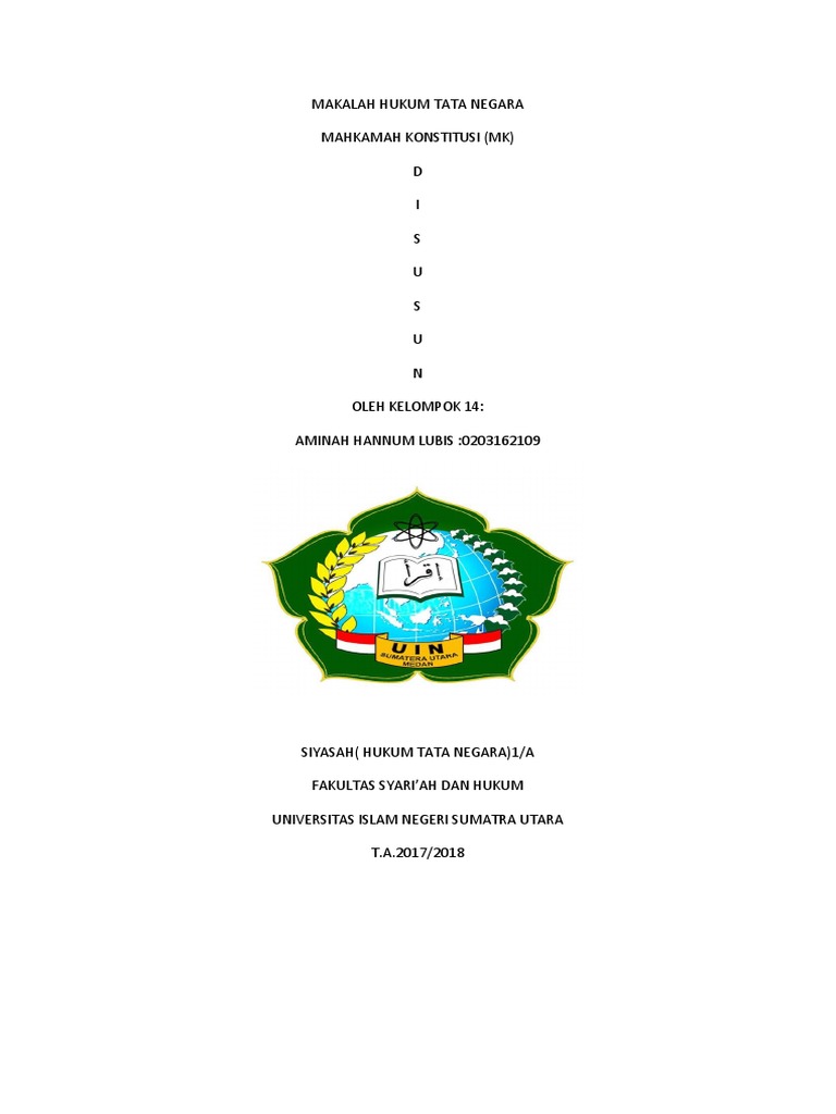 Makalah Hukum Tata Negara