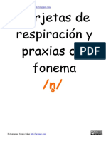 Tarjetas Respiracion y Praxias Ñ