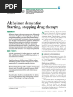 Alzheimer Dementia: Starting, Stopping Drug Therapy: Review