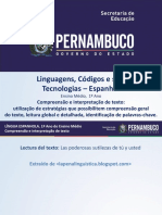 Compreensão e Interpretação de Texto Utilização de Estratégias Que Possibilitem Compreensão Geral Do Texto, Leitura Global e Detalhada, Identificação de Palavras-Chave.