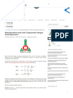 Menyelesaikan Soal Limit Trigonometri Dengan Deret MacLaurin - MATH-LAB PDF