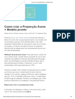 Como Criar A Proporção Áurea + Modelo Pronto