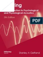 Hearing An Introduction To Psychological and Physiological Acoustics Fifth Edition Revised and Expanded PDF