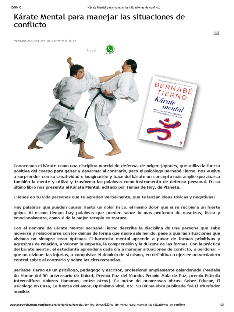 Karaté Mental By Bernabé Tierno