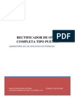 Rectificador de Onda Completo Tipo Puente PDF