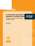 La Innovación Exportadora en Las Pequeñas y Medianas Empresas - Programas de Apoyo y Financiamiento en América Latina