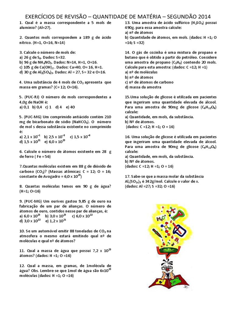 Gama Modulo 3 Mol Unidade Carbono