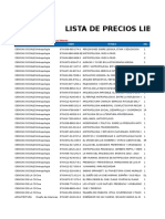 Lista de Precio General