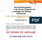 Anhanguera Prointer Final Gestão Comercial 3 e 4 Semestre