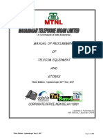 MTNL Procuement Manual