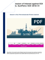 Expression of Interest Against Eoi No. Sunpetro/ Eoi/ 2018/ 01