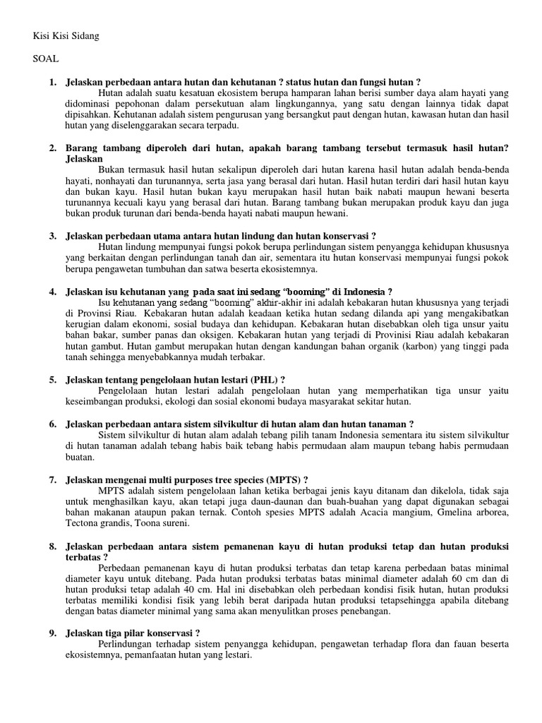 Mengapa Hutan Suaka Alam Dan Hutan Pelestarian Alam Berbeda Jelaskan - Terkait Perbedaan