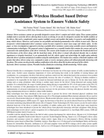 Wearable Wireless Headset based Driver Assistance System to Ensure Vehicle Safety