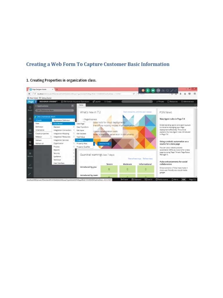 Web Form for Customer Info Capture | PDF