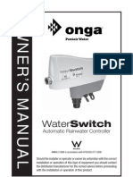Onga Water Switch Owners Manual 270906