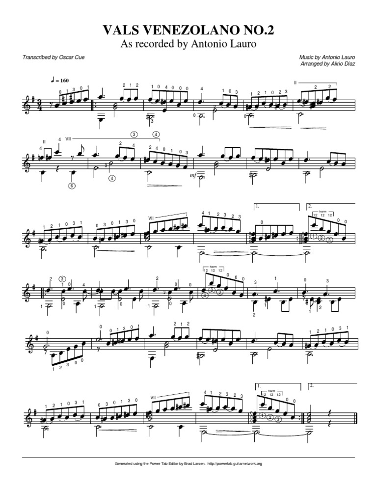 Antonio Lauro Vals 2 Pdf