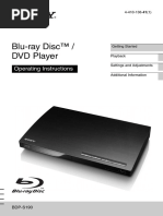 Sony Blu-Ray Player BDP-S190 PDF