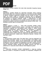 Electrical System Design For High Rise Building