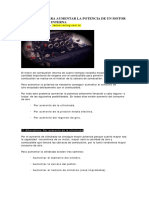 Aumentar La Potencia de Un Motor de Combustion Interna