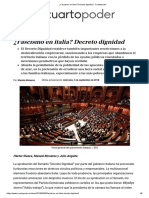 Anguita-Monereo-Illueca. ¿Fascismo en Italia. Decreto Dignidad, 5-9-18