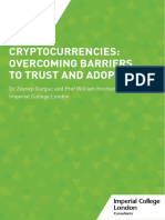 Cryptocurrencies: Overcoming Barriers To Trust and Adoption