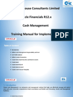 Counterhouse Consultants Limited Oracle Financials R12.x Cash Management Training Manual For Implementers I