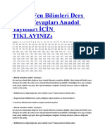 2018 2019 3. Sınıf Fen Bilimleri Ders Kitabı Cevapları Anadol Yayınları