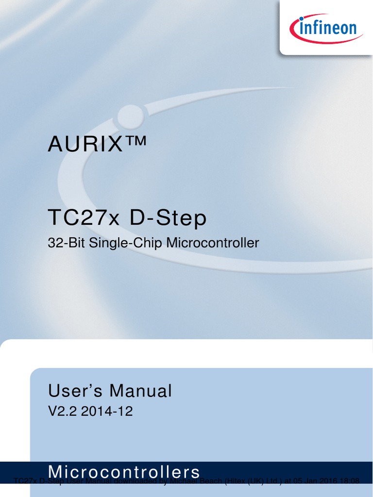 tc27xD Um v2.2 | PDF | Booting | Central Processing Unit