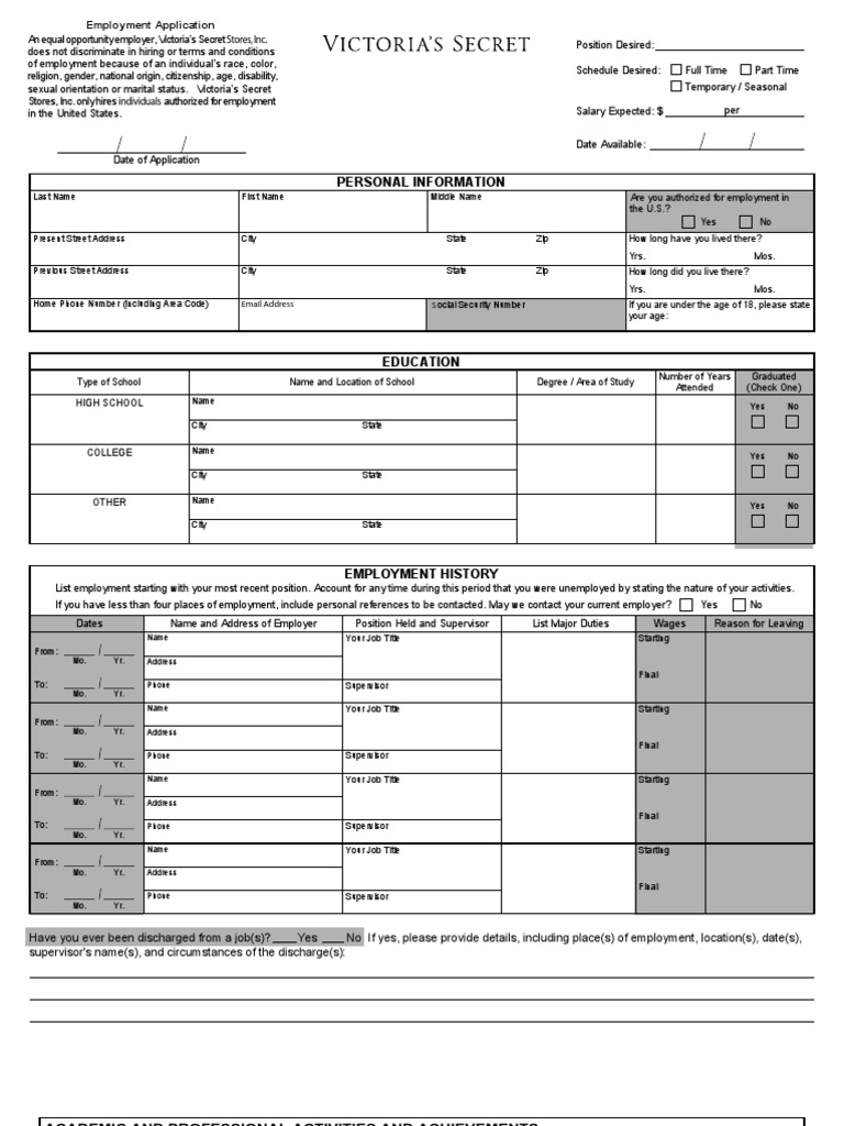 victoria-s-secret-employee-schedule-examples-and-forms