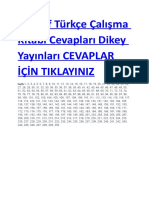 2018 2019 3. Sınıf Türkçe Çalışma Kitabı Cevapları Dikey Yayınları
