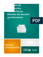 1-1.3 M1 Concepto de Constitución, Características. Método Del Derecho Constitucional PDF