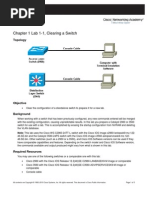 CCNPv6 SWITCH Lab1-1 Clearing Switches Student