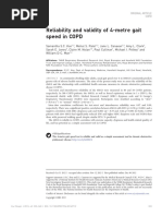 Reliability & Validity of 4MGS in COPD
