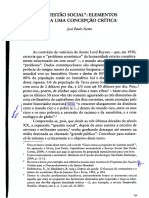 "Questão Social" - Elementos para Uma Concepção Crítica PDF