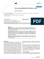 Cases Journal: Acquired Nonobstructive Urinary Bladder Diverticulum: A Case