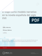 Viaje Como Modelo Narrativo de Ficcion Del Siglo Xvii PDF