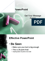 Effective Powerpoint: Get Your Message Across