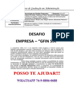 UNOPAR Tecnologia em Gestão Financeira 3 e 4 GFIN S.A