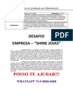 Unopar Empresa Adm 1 e 2 Shine Joias