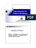 Introduction To Failure Analyses: Dr. Ir. Winarto, M.SC