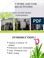 Project Work and Task Based Activities: Nurul Ain Binti Hashim M20092000830