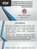 Sistem Informasi Pengolahan Data Nilai Siswa Pada Sekolah Dasar Negeri 007 Samarinda Berbasis Web Responsive