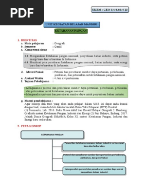 Ukbm Ketahanan Pangan