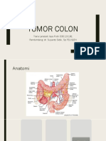 Tumor Colon: Tiara Larasati Jaya Putri 030.13.191 Pembimbing: Dr. Suyanto Sidik, SP - PD, KGEH