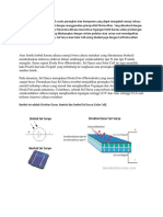 Sel Surya Atau Solar Cell Adalah Suatu Perangkat Atau Komponen Yang Dapat Mengubah Energi Cahaya Matahari Menjadi Energi Listrik Dengan Menggunakan Prinsip Efek Photovoltaic