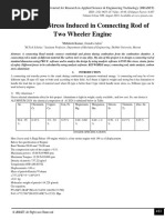 Analysis of Stress Induced in Connecting Rod of Two Wheeler Engine